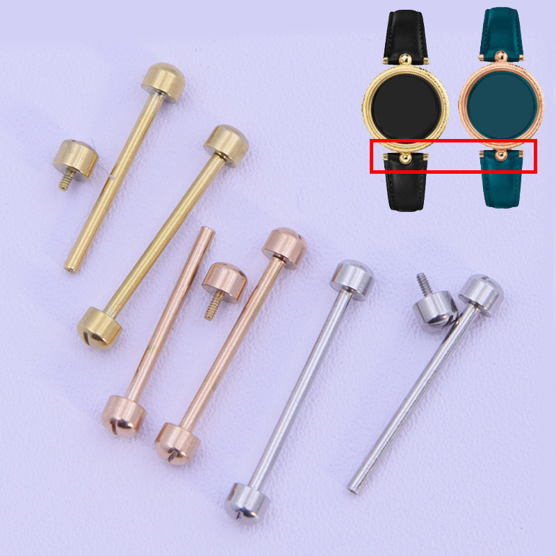 Jewelry Making Hand Tools - ชุดอุปกรณ์ซ่อมสายนาฬิกาหนังแบบสกรู พร้อมสปริงบาร์ แกนสกรู ขนาด 14 16