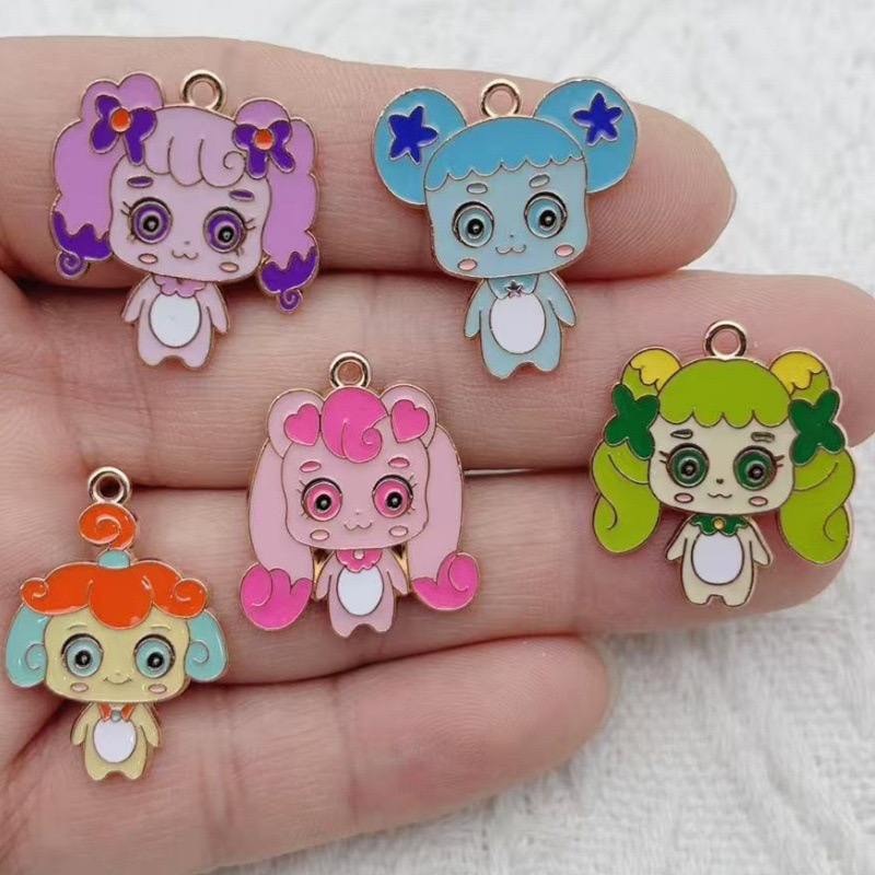 Jewelry Making Party - จี้โลหะผสมลายการ์ตูนน่ารัก 10 ชิ้น สำหรับทำเครื่องประดับ ต่างหู สร้อยข้อมือ