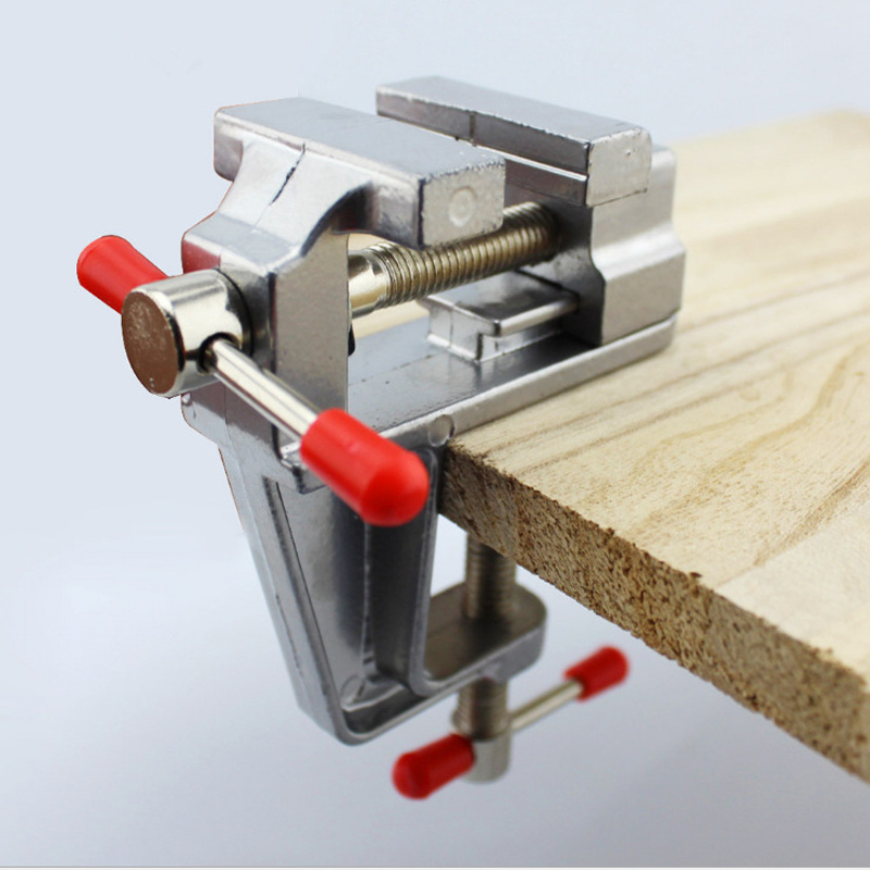 Jewelry Making Vise - 1 ชิ้น คีมจับชิ้นงานขนาดเล็กพร้อมขากรรไกรอะลูมิเนียมขนาด 3.5 นิ้ว -