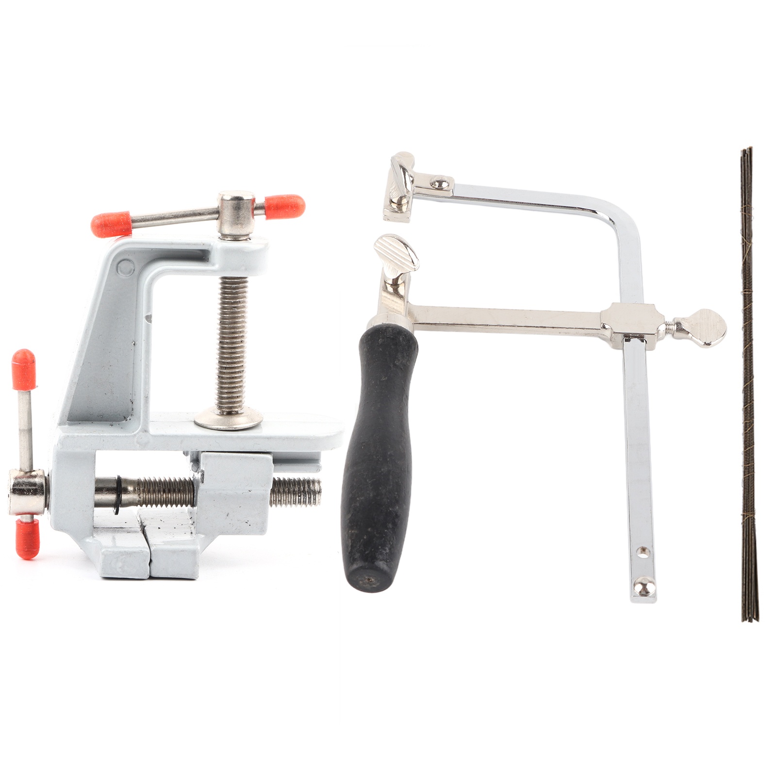 Jewelry Making Vise - เลื่อยตัดโลหะสำหรับช่างทำเครื่องประดับ พร้อมใบเลื่อย 12 ใบ และแท่นจับชิ้นงานขนาดเล็กพร้อมแคลมป์ อุปกรณ์งานฝีมือ