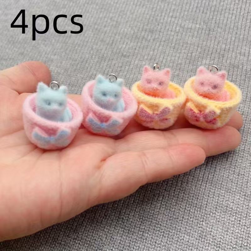 จี้แมวเรซิน 3D แบบนุ่ม 4 ชิ้น  - Jewelry Making Party บทวิจารณ์และราคา