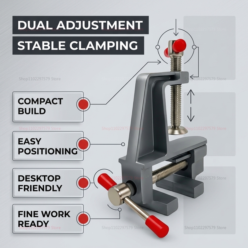 แคลมป์ยึดโต๊ะอลูมิเนียมขนาดเล็ - Jewelry Making Vise บทวิจารณ์และราคา