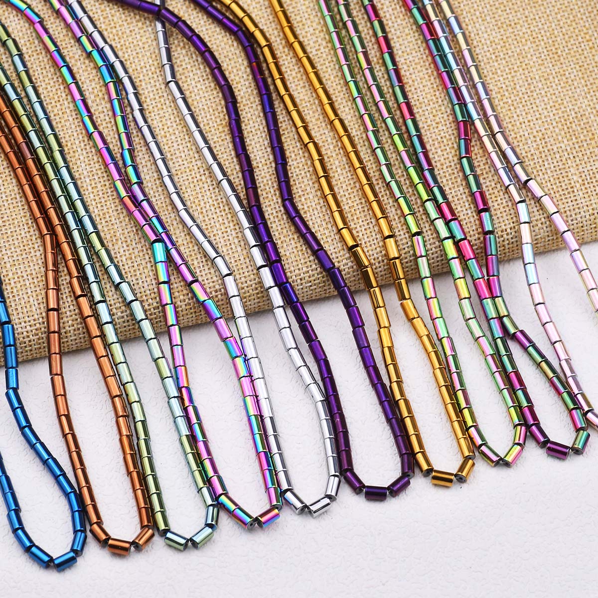 สีทองชุบท่อตรงฮีมาไทต์ทรงกระบอ - Seed Bead Tube บทวิจารณ์และราคา