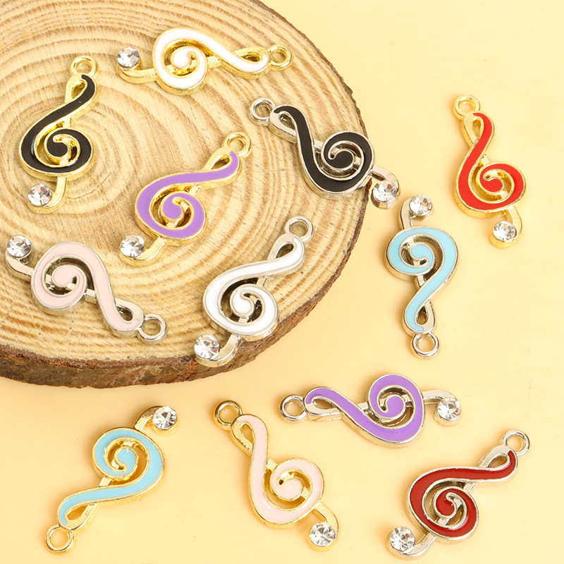 100 ชิ้น/ล็อต จี้รูปโน้ตดนตรี  - Jewelry Making Notes บทวิจารณ์และราคา
