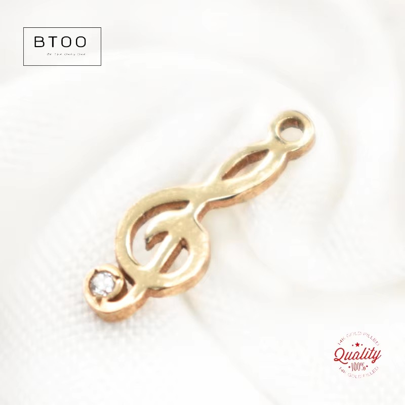 14K Gold Filled Musical Note C - Jewelry Making Notes บทวิจารณ์และราคา