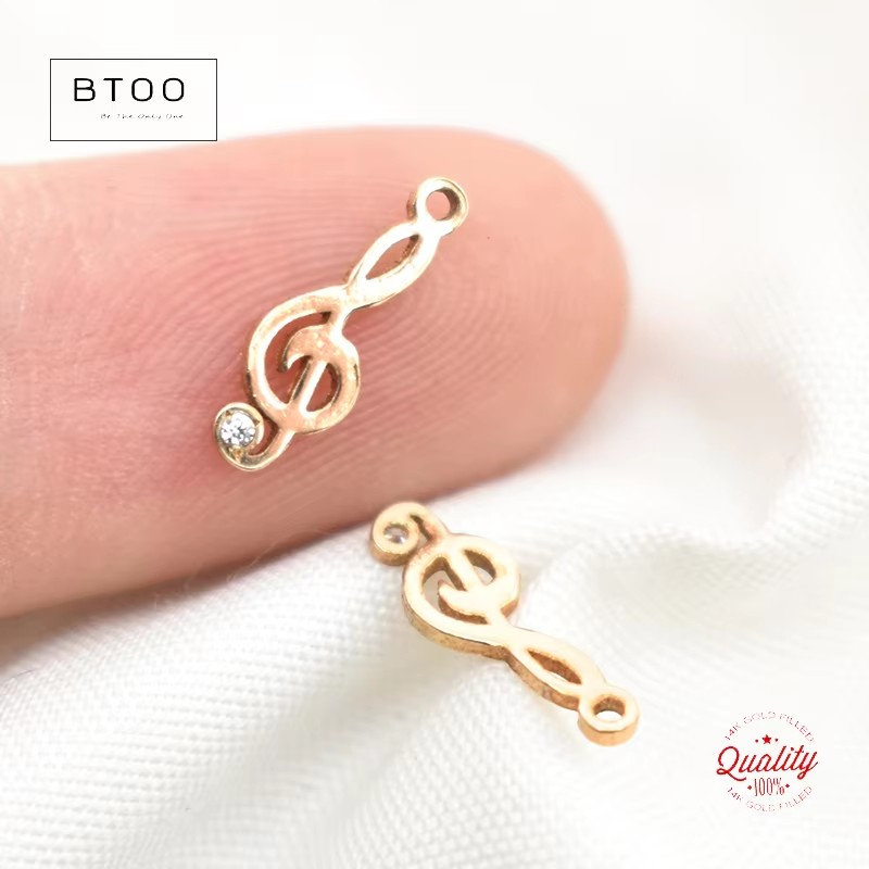 14K Gold Filled Musical Note C - Jewelry Making Notes บทวิจารณ์และราคา