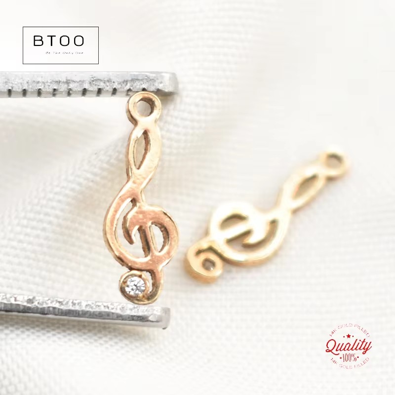 14K Gold Filled Musical Note C - Jewelry Making Notes บทวิจารณ์และราคา