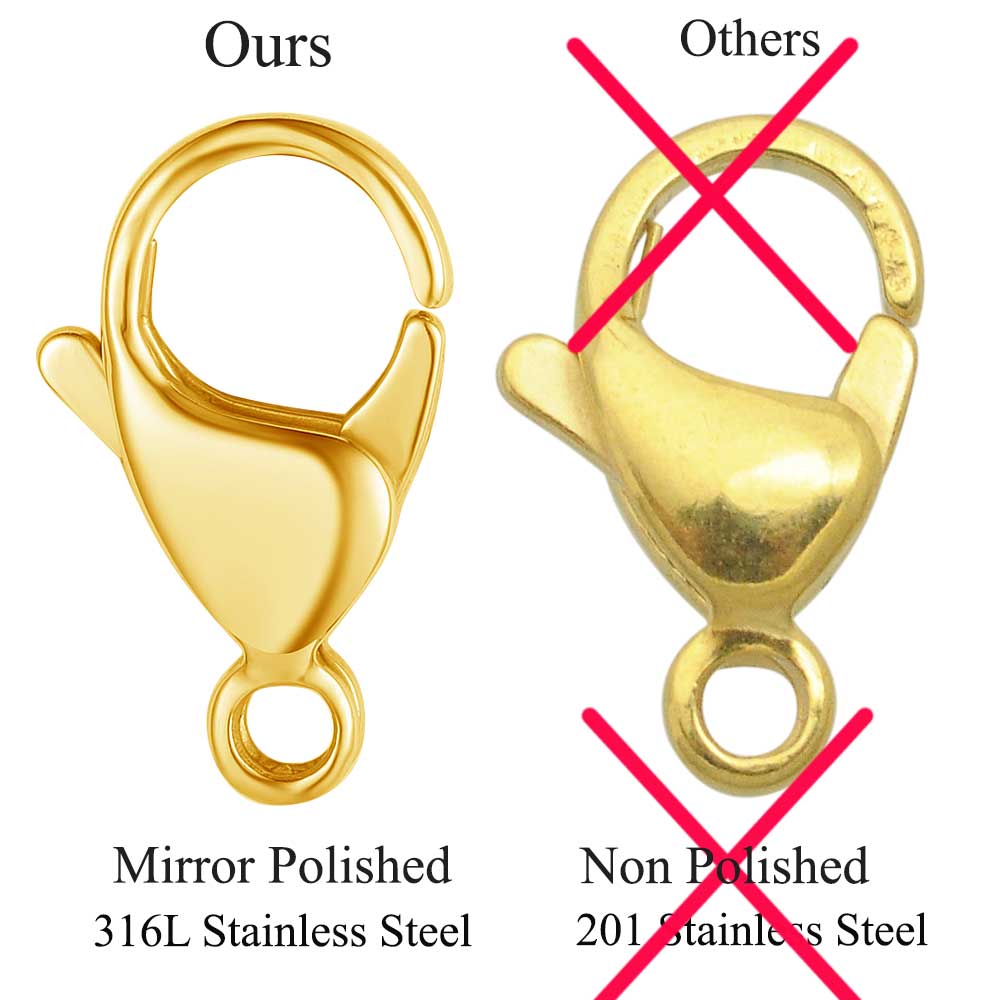 ตัวล็อคแบบก้ามปูสแตนเลส 316L ข - Jewelry Making Materials บทวิจารณ์และราคา