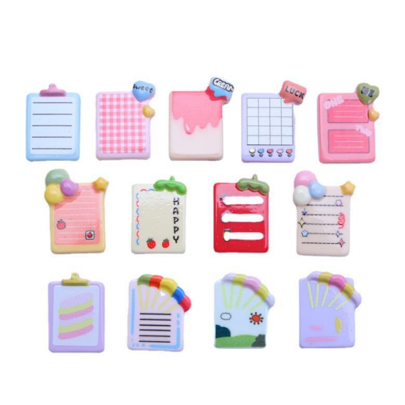 10pcs น่ารักเครื่องเขียนเรซิ่น - Jewelry Making Notes บทวิจารณ์และราคา