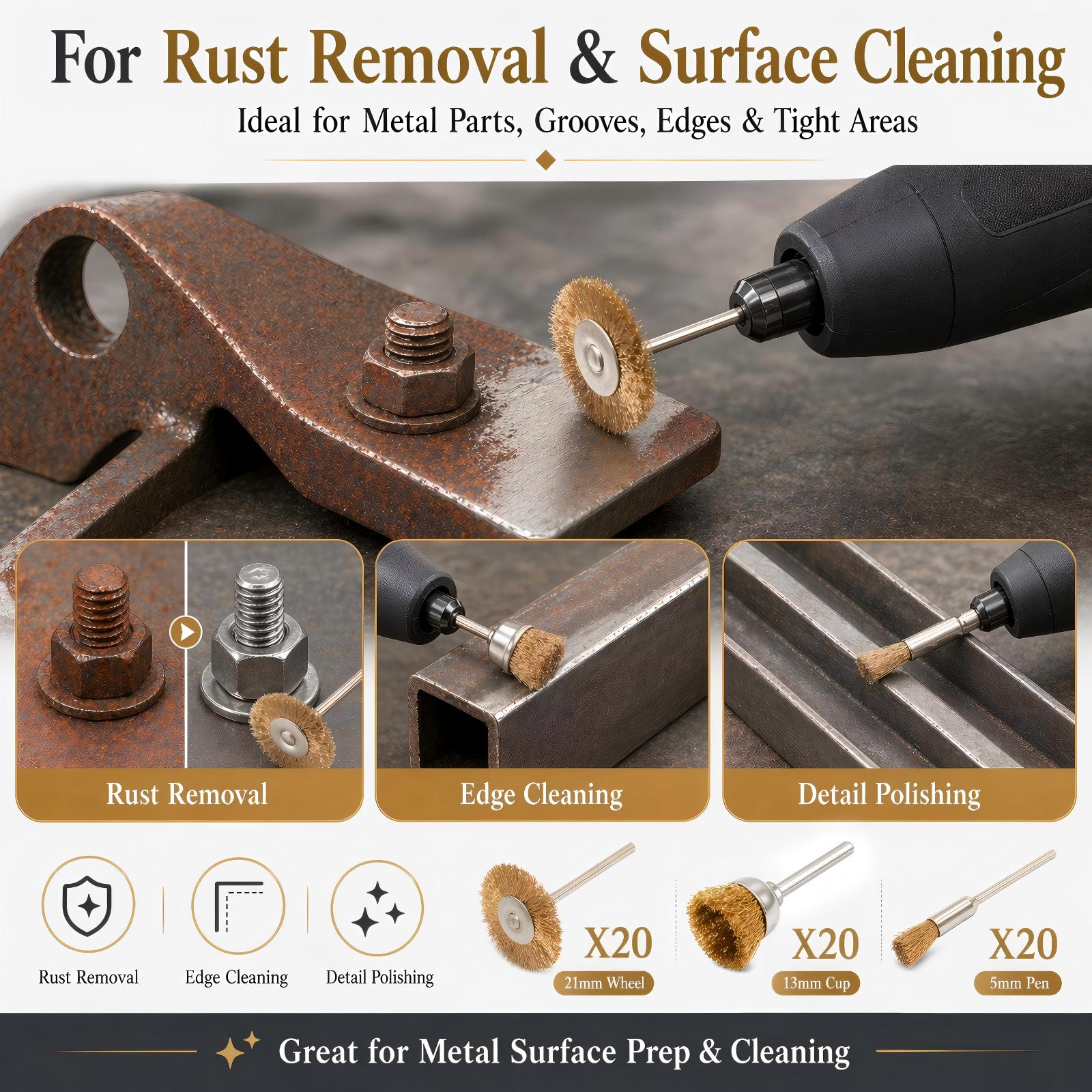 ชุดแปรงลวดทองเหลืองสำหรับทำเคร - Jewelry Making Brass บทวิจารณ์และราคา