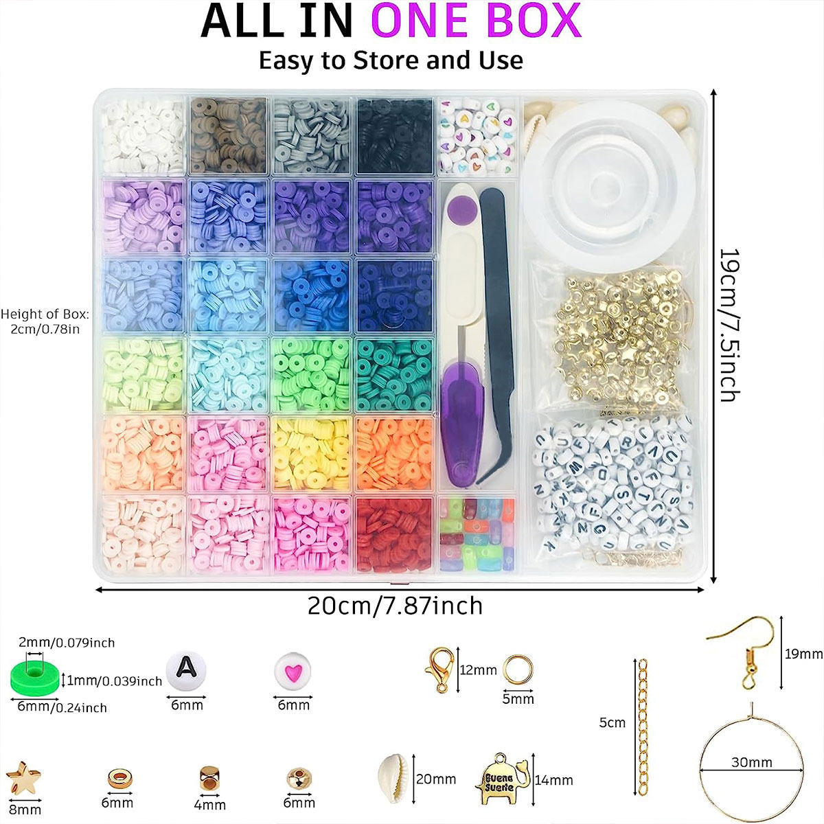 6000 ชิ้น 24 สีแบนรอบลูกปัด Po - Jewelry Making Online บทวิจารณ์และราคา