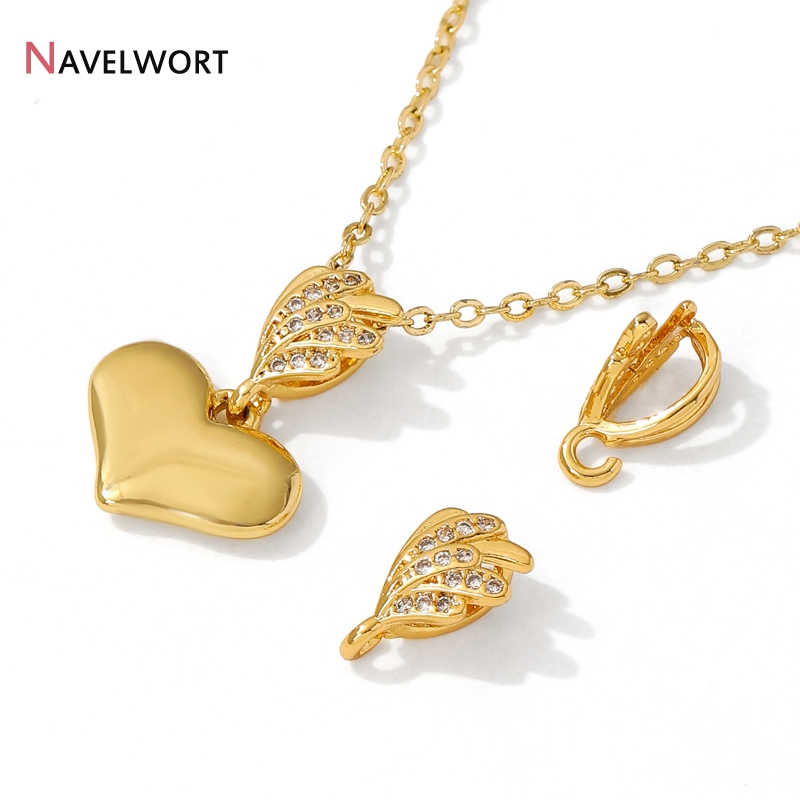 ทองเหลืองชุบทอง 18K พร้อมจี้เพ - Jewelry Making Brass บทวิจารณ์และราคา