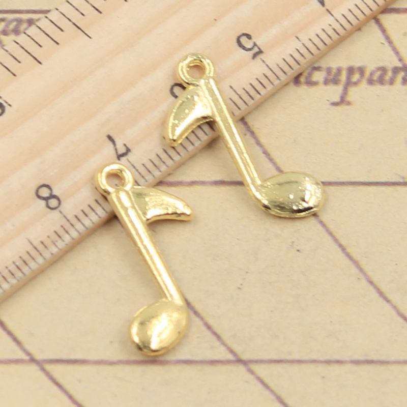 20 ชิ้นเสน่ห์โน้ตดนตรี 23X13 ม - Jewelry Making Notes บทวิจารณ์และราคา