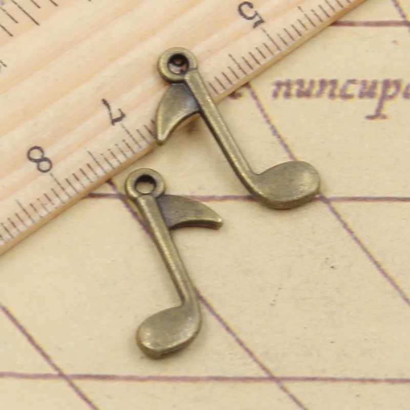 20 ชิ้นเสน่ห์โน้ตดนตรี 23X13 ม - Jewelry Making Notes บทวิจารณ์และราคา