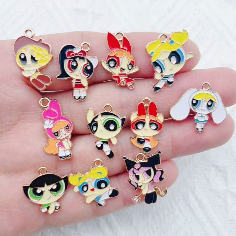 จี้รูปการ์ตูนสาวน้อยเคลือบน้ำม - Jewelry Making Party บทวิจารณ์และราคา