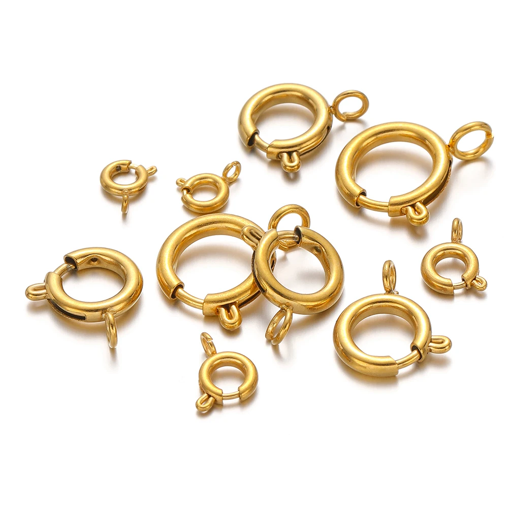 ตัวล็อกสปริงสแตนเลสทรงกลม 10 ช - Jewelry Making Materials บทวิจารณ์และราคา