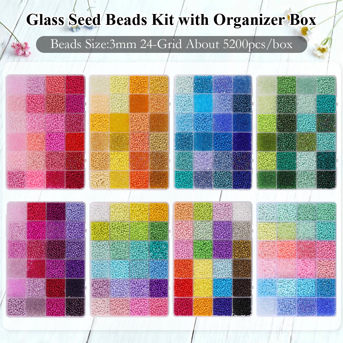 ชุดลูกปัดแก้ว Seed Beads ขนาด  - Jewelry Making Online บทวิจารณ์และราคา