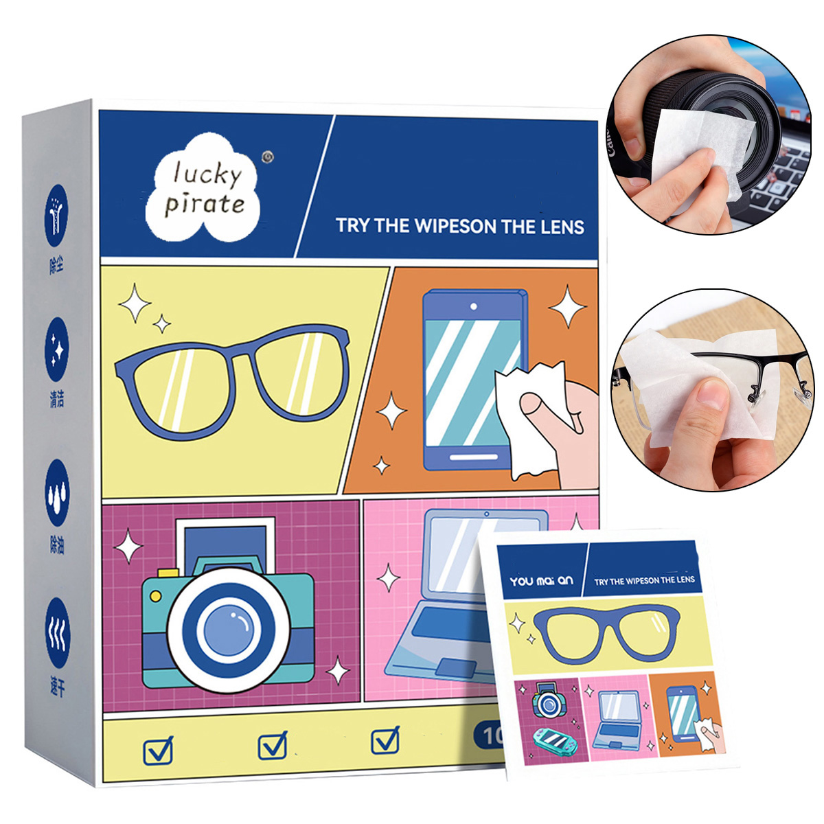 100 ชิ้น/กล่อง ผ้าเช็ดทำความสะ - Jewelry Making Glasses บทวิจารณ์และราคา