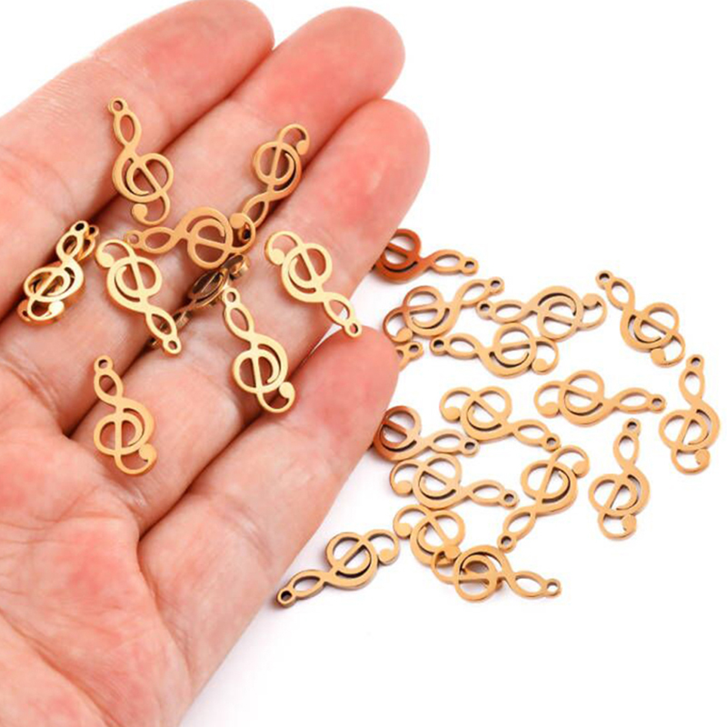 10pcs Charms Musical Note จี้ส - Jewelry Making Notes บทวิจารณ์และราคา