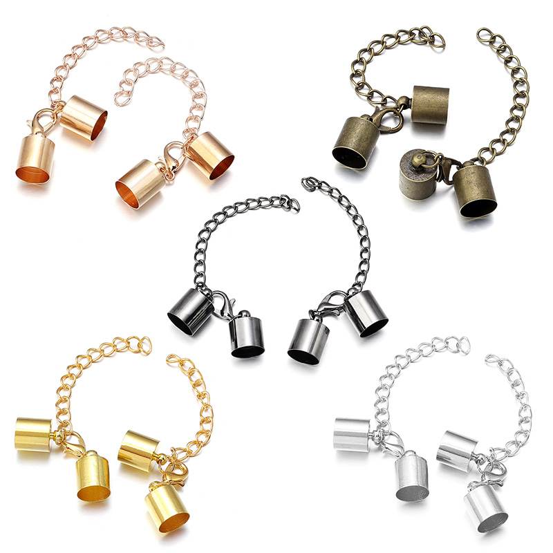 ฝาครอบสายหนัง 10 ชุดพร้อมตัวล็ - Jewelry Making Brass บทวิจารณ์และราคา