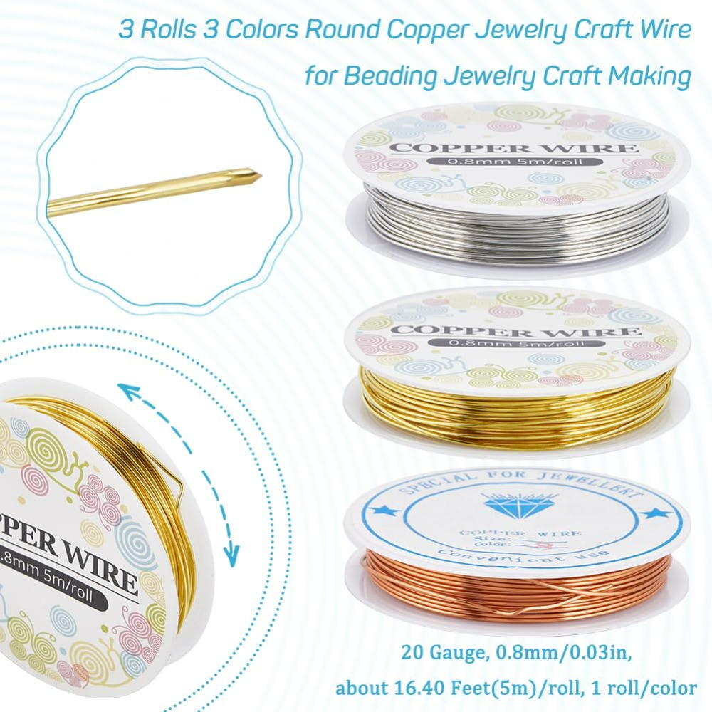 12.8M ทองแดงเครื่องประดับลวด 0 - Jewelry Making Online บทวิจารณ์และราคา