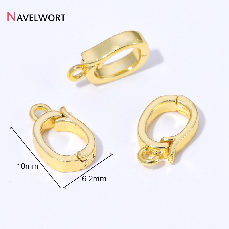 ตัวล็อกจี้แบบมีบานพับ ทำจากทอง - Jewelry Making Brass บทวิจารณ์และราคา