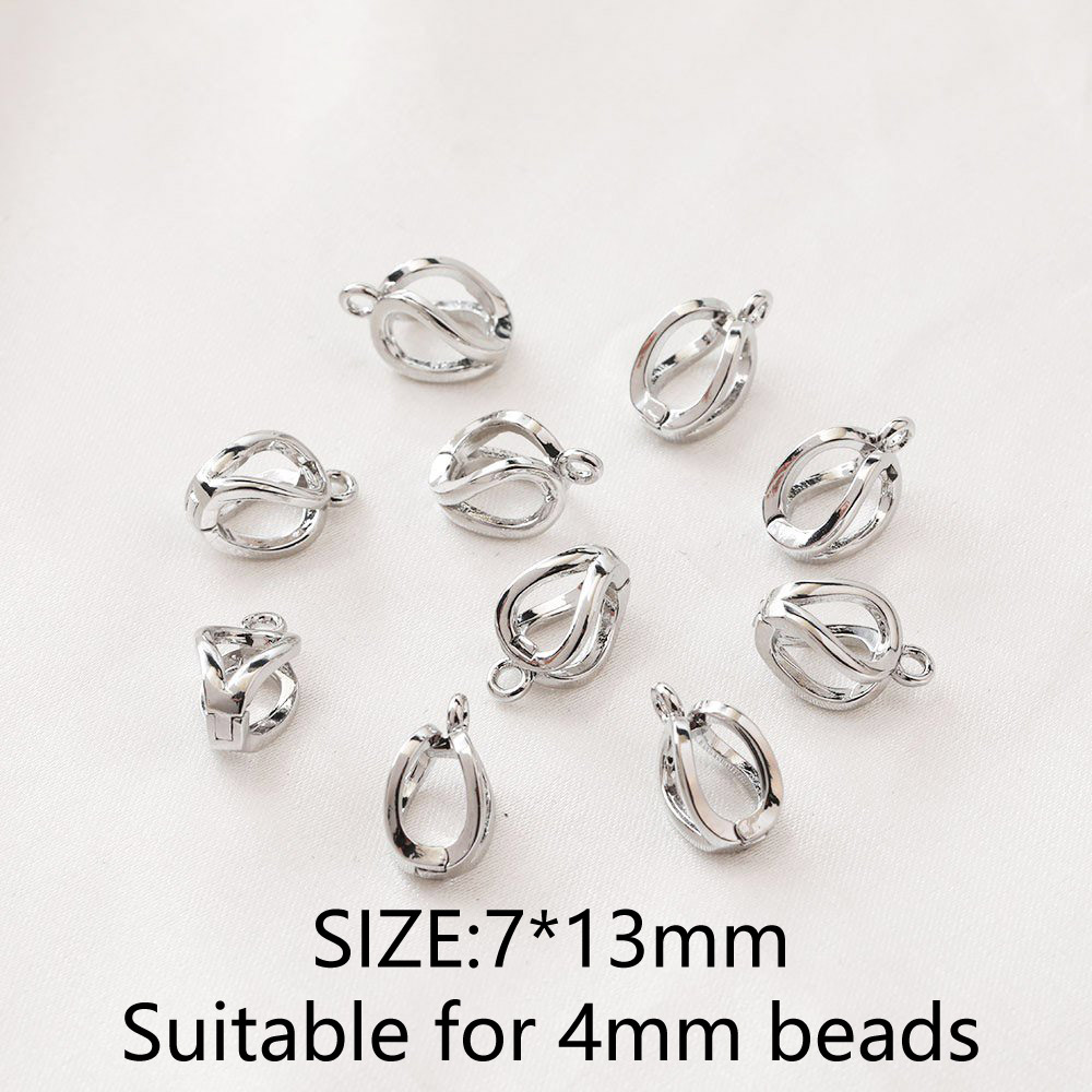 4PCS ลูกปัดสามารถวาง Charm เคร - Jewelry Making Place บทวิจารณ์และราคา