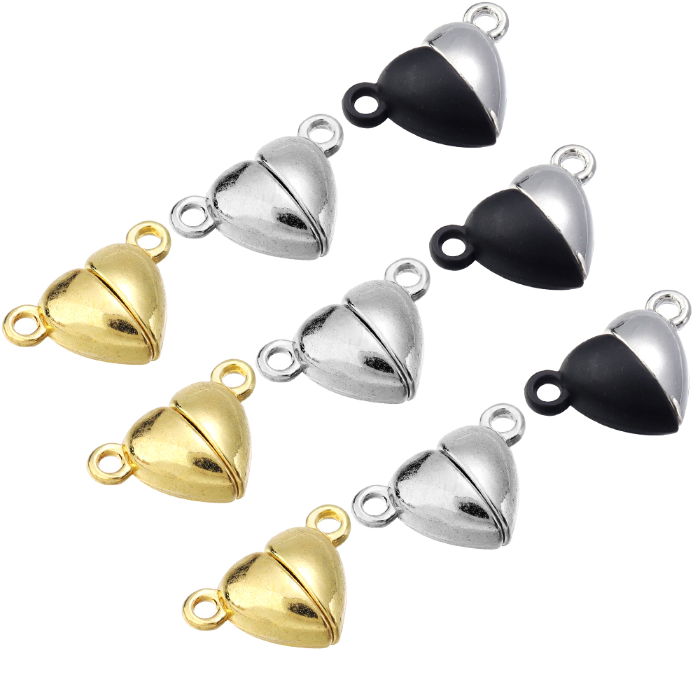ตัวล็อคแม่เหล็กรูปหัวใจโลหะผสม - Jewelry Making Brass บทวิจารณ์และราคา