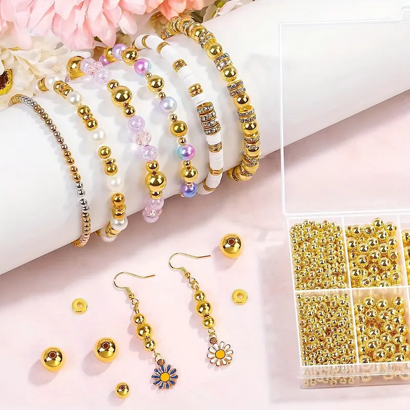 1000pcs Golden Spacer ลูกปัดชุ - Jewelry Making Online บทวิจารณ์และราคา