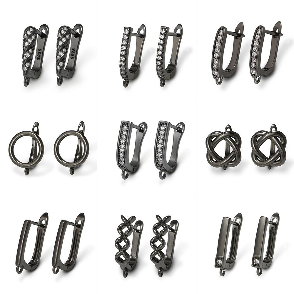 YANASI ต่างหูทองเหลืองสีดำ 1 ค - Jewelry Making Brass บทวิจารณ์และราคา