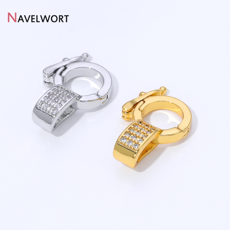 ตัวล็อกจี้ทองเหลืองชุบทอง 18K  - Jewelry Making Brass บทวิจารณ์และราคา