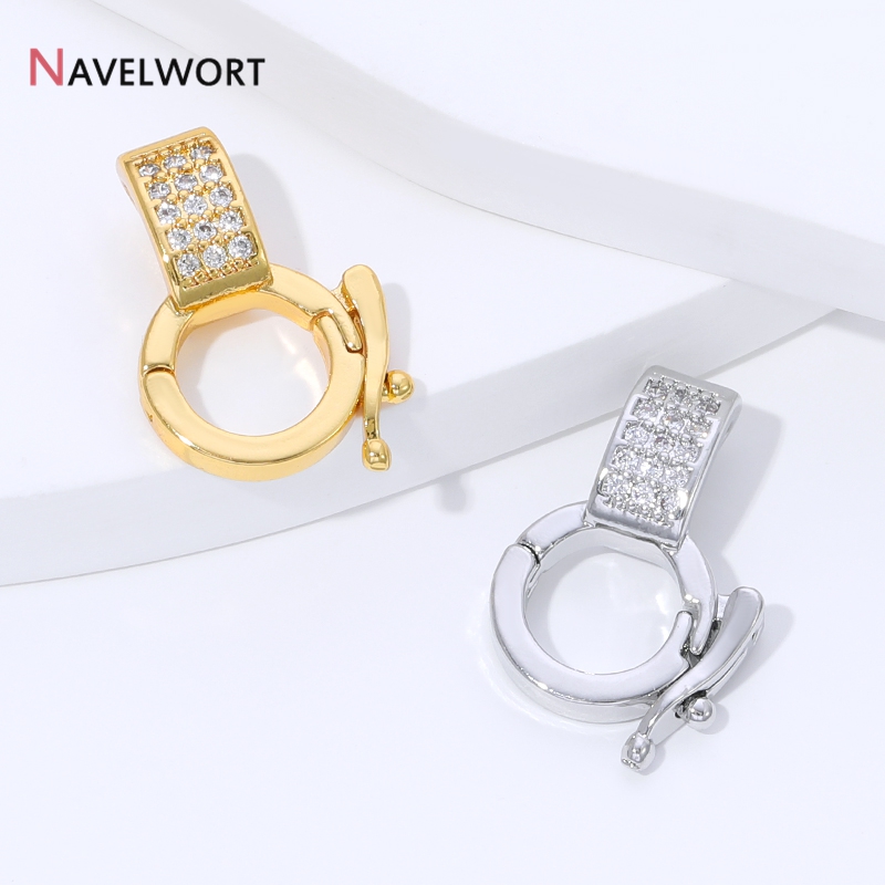 ตัวล็อกจี้ทองเหลืองชุบทอง 18K  - Jewelry Making Brass บทวิจารณ์และราคา