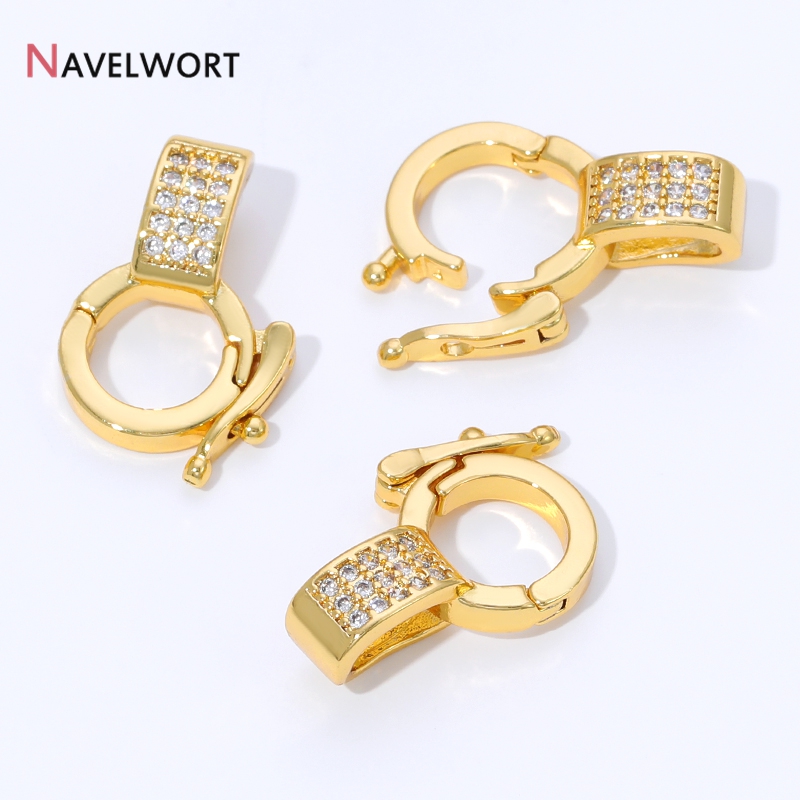 ตัวล็อกจี้ทองเหลืองชุบทอง 18K  - Jewelry Making Brass บทวิจารณ์และราคา