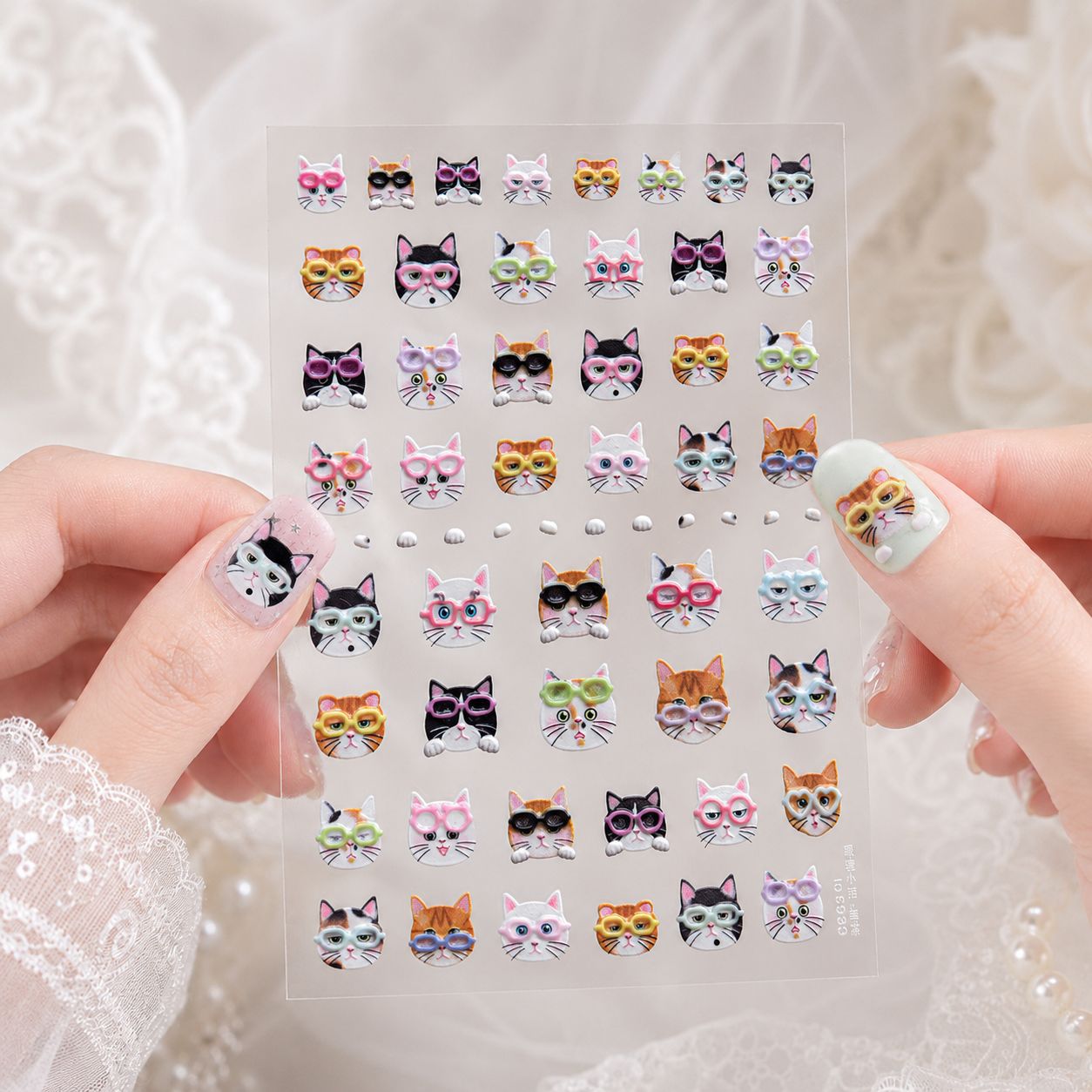 สติกเกอร์ติดเล็บลายสัตว์น่ารัก - Jewelry Making Glasses บทวิจารณ์และราคา