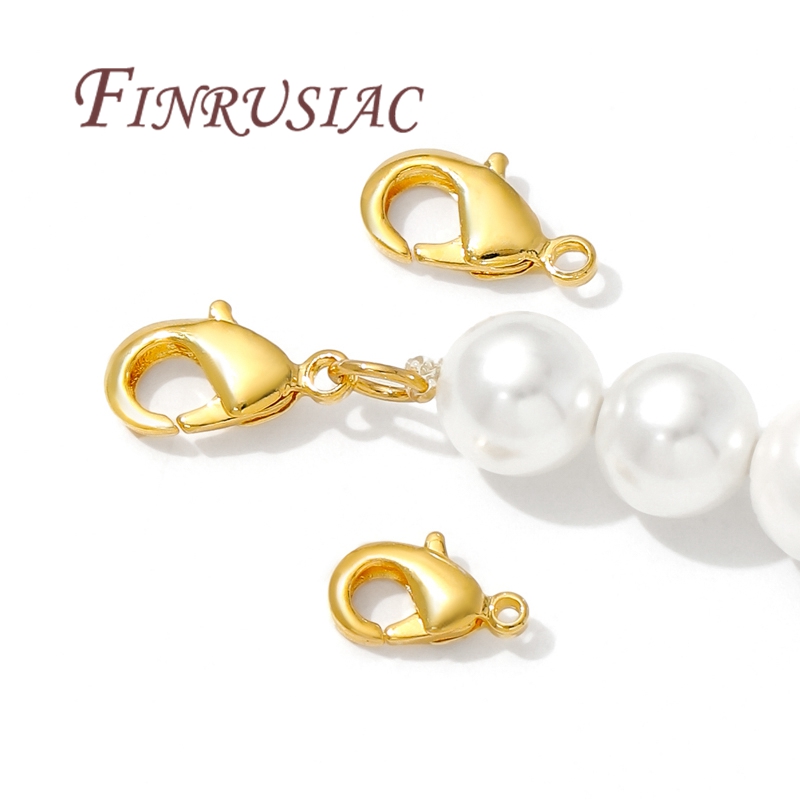 10mm 12mm 18K Gold Plated Clas - Jewelry Making Brass บทวิจารณ์และราคา