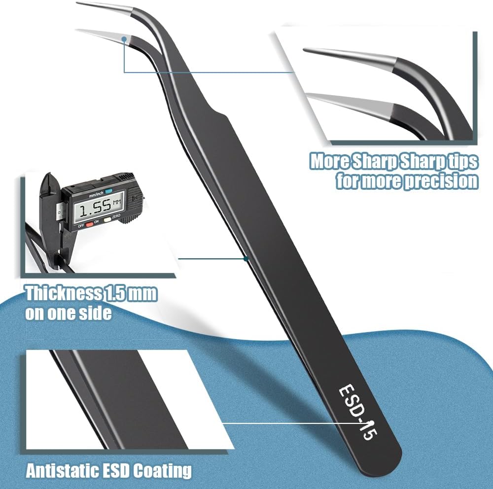 ชุดแหนบความแม่นยำสูง แหนบสแตนเ - Jewelry Making Hand Tools บทวิจารณ์และราคา