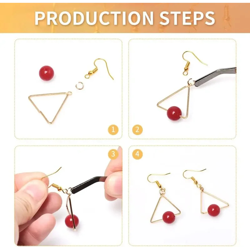 อุปกรณ์ทำต่างหู DIY 100/500 ชิ - Jewelry Making Materials บทวิจารณ์และราคา