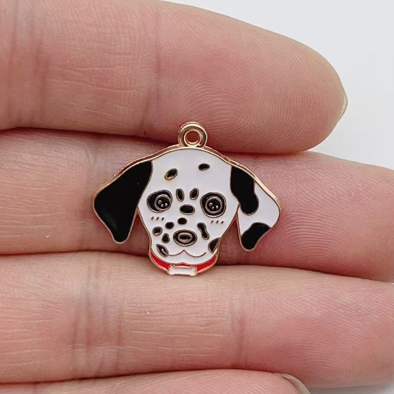 จี้โลหะผสมรูปสุนัขลายจุดการ์ตู - Jewelry Making Party บทวิจารณ์และราคา