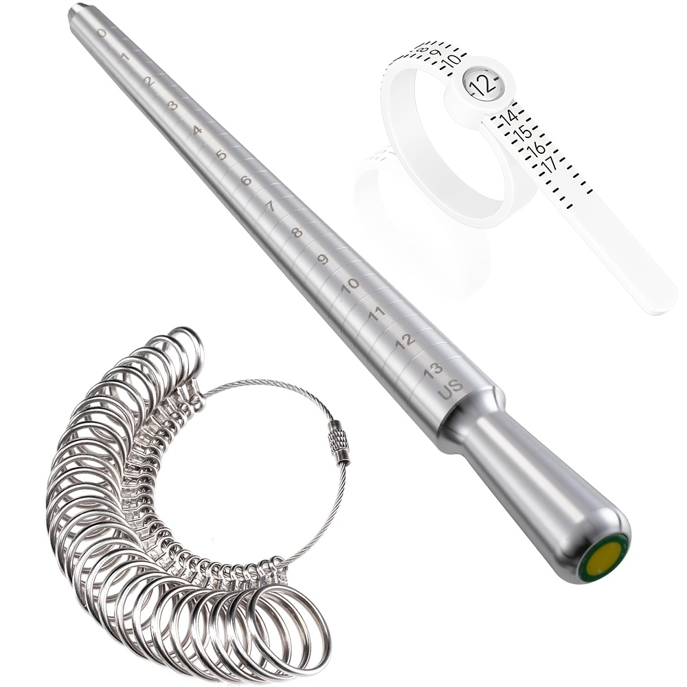 3 ชิ้นสแตนเลสสตีลแหวน Sizer Ma - Jewelry Making For Beginners บทวิจารณ์และราคา
