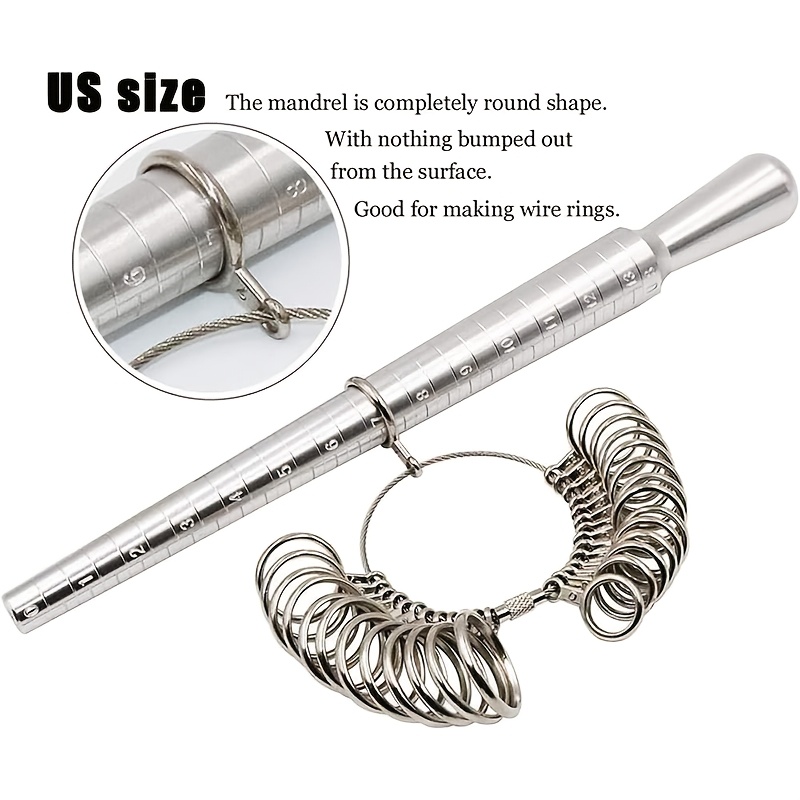3 ชิ้นสแตนเลสสตีลแหวน Sizer Ma - Jewelry Making For Beginners บทวิจารณ์และราคา