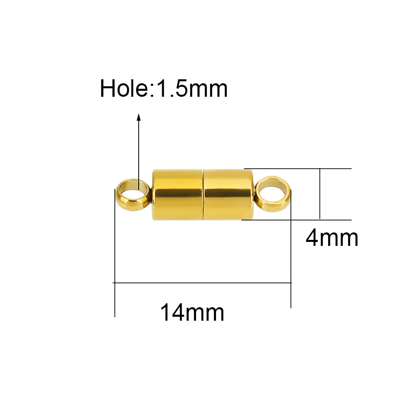 ตัวล็อกสร้อยคอสแตนเลสขนาด 14 ม - Jewelry Making Brass บทวิจารณ์และราคา