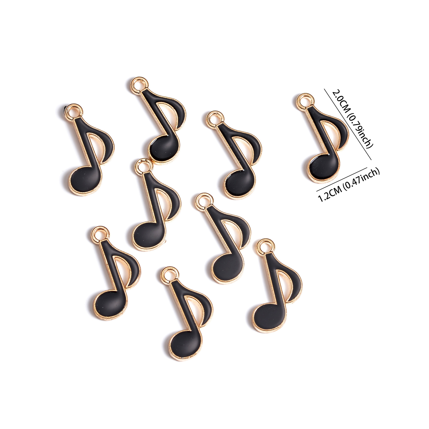 50pcs 12x20 มม.น่ารักเคลือบ Mu - Jewelry Making Notes บทวิจารณ์และราคา