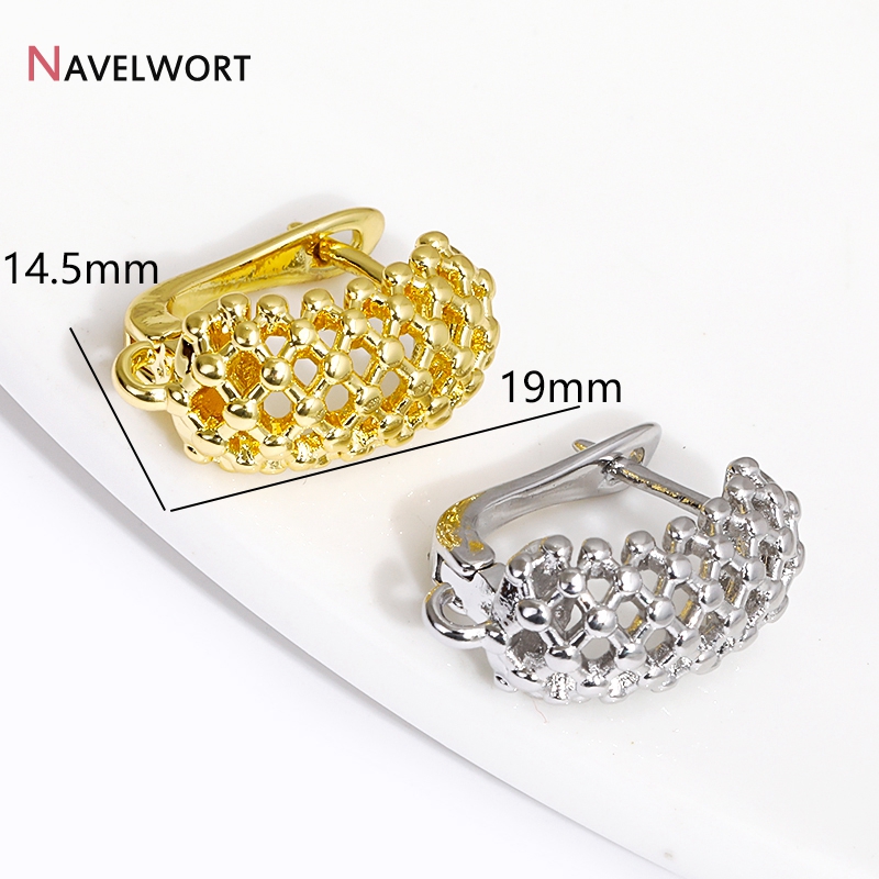 ตะขอเกี่ยวต่างหูแบบกลวงชุบทอง  - Jewelry Making Brass บทวิจารณ์และราคา