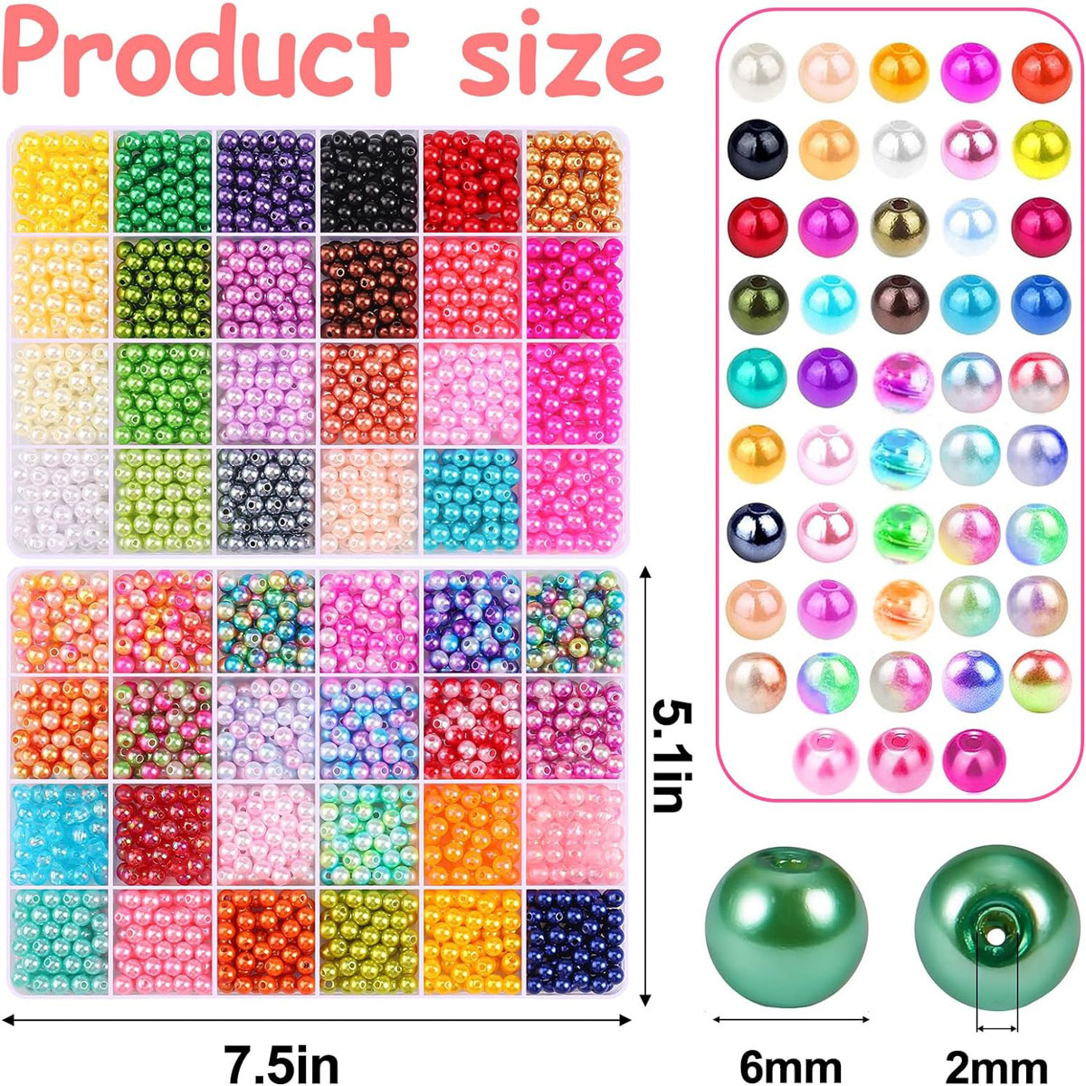2400ชิ้นเครื่องประดับมุก48ช่อง - Jewelry Making For Beginners บทวิจารณ์และราคา