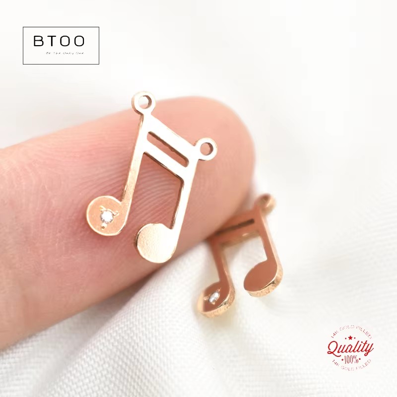 จี้รูปโน้ตดนตรี ทนต่อการหมอง 1 - Jewelry Making Notes บทวิจารณ์และราคา